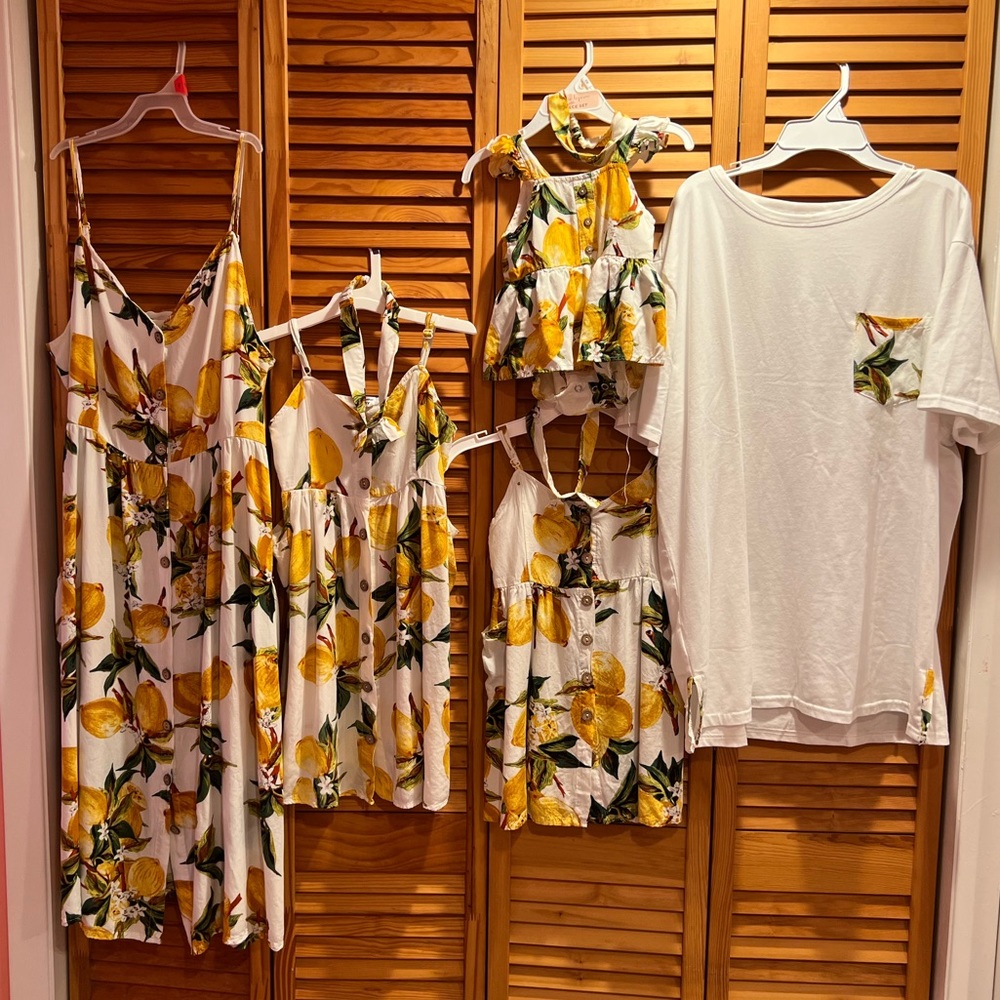 Matching Family Lemon outfits